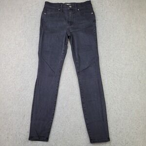Madewell High Riser Skinny Jeans Womens 27 Black‎ Stretch Denim 27x28
